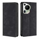 For Huawei Pura 70 Ultra Skin Feel Magnetic Leather Phone Case(Black) - 1