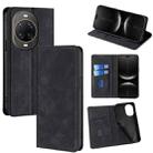 For Huawei nova 14 Ultra 5G Skin Feel Magnetic Leather Phone Case(Black) - 1