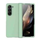 For Samsung Galaxy Z Fold5 Skin Feel PC Phone Case with Hinge(Mint Green) - 1