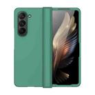 For Samsung Galaxy Z Fold5 Skin Feel PC Phone Case with Hinge(Green) - 1