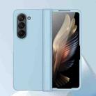 For Samsung Galaxy Z Fold6 Skin Feel PC Phone Case with Hinge(Sky Blue) - 3