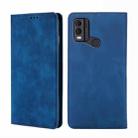 For Nokia C22 Skin Feel Magnetic Leather Phone Case(Blue) - 1