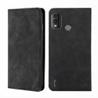 For Nokia G11 Plus Skin Feel Magnetic Leather Phone Case(Black) - 1