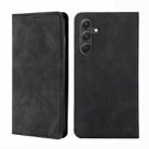 For Samsung Galaxy A54 5G Skin Feel Magnetic Leather Phone Case(Black) - 1