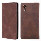 For Samsung Galaxy Xcover 7 5G Skin Feel Magnetic Leather Phone Case(Dark Brown) - 1