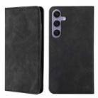 For Samsung Galaxy S24+ 5G Skin Feel Magnetic Leather Phone Case(Black) - 1