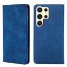 For Samsung Galaxy S24 Ultra 5G Skin Feel Magnetic Leather Phone Case(Blue) - 1