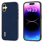 For Samsung Galaxy A05 ABEEL Carbon Fiber Texture Protective Phone Case(Dark Blue) - 1