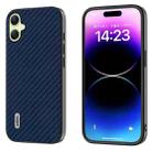 For Samsung Galaxy A05 ABEEL Carbon Fiber Texture Protective Phone Case(Dark Blue) - 1