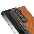For Samsung Galaxy Z Fold Special ABEEL Carbon Fiber Texture Protective Phone Case(Light Brown) - 3