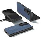 For Samsung Galaxy Z Fold Special ABEEL Carbon Fiber Texture Protective Phone Case(Light Blue) - 2