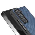 For Samsung Galaxy Z Fold Special ABEEL Carbon Fiber Texture Protective Phone Case(Light Blue) - 3