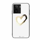 For vivo iQOO Z7 Colorful Painted Glass Phone Case(Golden Love) - 1