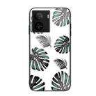 For vivo iQOO Z7 Colorful Painted Glass Phone Case(Banana Leaf) - 1