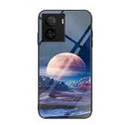 For vivo iQOO Z7 Colorful Painted Glass Phone Case(Moon Hill) - 1