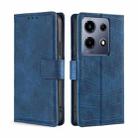 For Infinix Note 30 VIP 5G Skin Feel Crocodile Magnetic Clasp Leather Phone Case(Blue) - 1