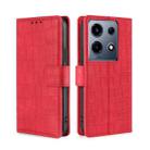 For Infinix Note 30 VIP 5G Skin Feel Crocodile Magnetic Clasp Leather Phone Case(Red) - 1