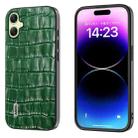 For Samsung Galaxy A05 ABEEL Crocodile Texture Genuine Leather Phone Case(Green) - 1