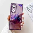 For Honor 50 Pro Oil Painting Electroplating TPU Phone Case(Purple) - 1