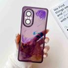 For Honor 50 SE Oil Painting Electroplating TPU Phone Case(Purple) - 1