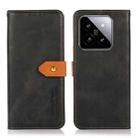 For Xiaomi 14 KHAZNEH Cowhide Texture Flip Leather Phone Case(Black) - 1