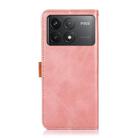 For Xiaomi Poco F6 Pro KHAZNEH Cowhide Texture Flip Leather Phone Case(Rose Gold) - 3