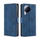 For Xiaomi Civi 3 5G Skin Feel Crocodile Magnetic Clasp Leather Phone Case(Blue) - 1