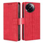 For Xiaomi Civi 4 Pro Skin Feel Crocodile Magnetic Clasp Leather Phone Case(Red) - 1