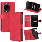 For Huawei nova 14 Pro 5G Skin Feel Crocodile Magnetic Clasp Leather Phone Case(Red) - 1