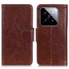 For Xiaomi 14 Pro Nappa Texture Horizontal Flip Leather Phone Case(Brown) - 1