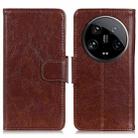For Xiaomi 14 Ultra Nappa Texture Horizontal Flip Leather Phone Case(Brown) - 1