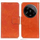 For Xiaomi 14 Ultra Nappa Texture Horizontal Flip Leather Phone Case(Orange) - 1