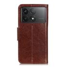 For Xiaomi Poco F6 Pro Nappa Texture Horizontal Flip Leather Phone Case(Brown) - 3