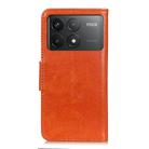 For Xiaomi Poco F6 Pro Nappa Texture Horizontal Flip Leather Phone Case(Orange) - 3