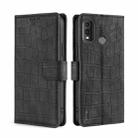 For Nokia G11 Plus Skin Feel Crocodile Magnetic Clasp Leather Phone Case(Black) - 1