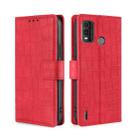 For Nokia G11 Plus Skin Feel Crocodile Magnetic Clasp Leather Phone Case(Red) - 1