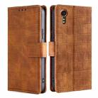 For Samsung Galaxy Xcover 7 5G Skin Feel Crocodile Magnetic Clasp Leather Phone Case(Brown) - 1