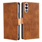 For OnePlus Ace 3V 5G Skin Feel Crocodile Magnetic Clasp Leather Phone Case(Brown) - 1