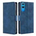 For OnePlus Nord CE 4 Lite 5G Skin Feel Crocodile Magnetic Clasp Leather Phone Case(Blue) - 1