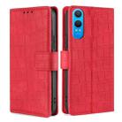 For OnePlus Nord CE 4 Lite 5G Skin Feel Crocodile Magnetic Clasp Leather Phone Case(Red) - 1