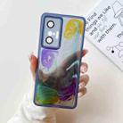 For vivo X70 Oil Painting Electroplating TPU Phone Case(Blue) - 1