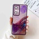 For vivo X70 Oil Painting Electroplating TPU Phone Case(Purple) - 1