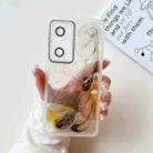 For vivo X70 Oil Painting Electroplating TPU Phone Case(White) - 1