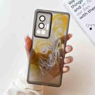 For vivo X70 Pro Oil Painting Electroplating TPU Phone Case(Grey) - 1