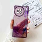 For vivo X90 Oil Painting Electroplating TPU Phone Case(Purple) - 1
