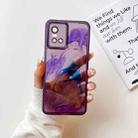 For vivo S10 Oil Painting Electroplating TPU Phone Case(Purple) - 1