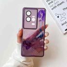 For vivo iQOO 11 Oil Painting Electroplating TPU Phone Case(Purple) - 1