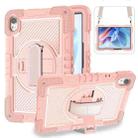 For Huawei MatePad 11.5 2023 360 Degree Rotation PC Contrast Silicone Tablet Case(Rose Gold) - 1