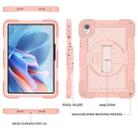 For Huawei MatePad 11.5 2023 360 Degree Rotation PC Contrast Silicone Tablet Case(Rose Gold) - 2