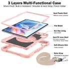 For Huawei MatePad 11.5 2023 360 Degree Rotation PC Contrast Silicone Tablet Case(Rose Gold) - 3